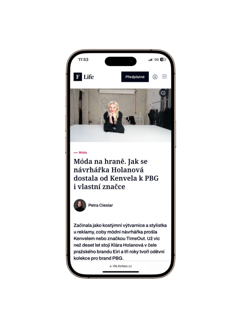 O Kláře, její cestě a o EIRI nyní ve Forbesu!
