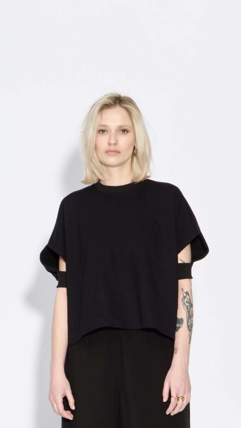 Black sun top / short